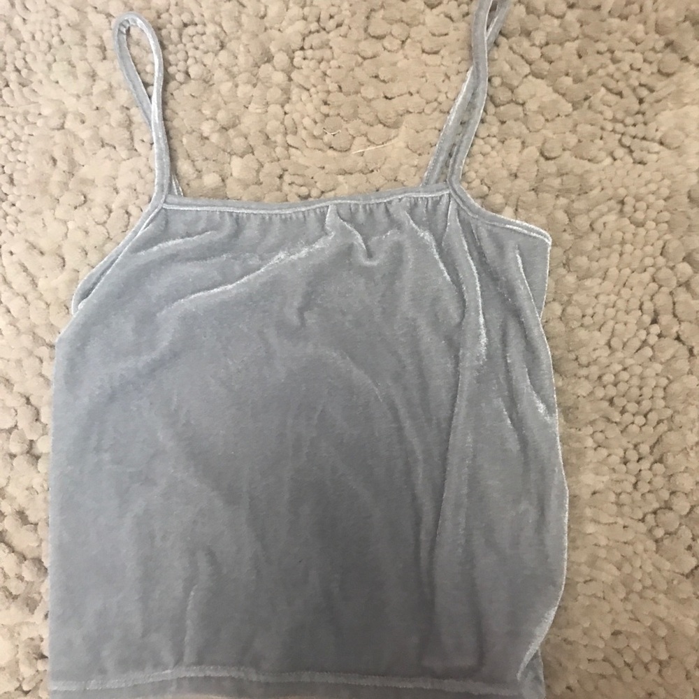 American eagle velvet crop top